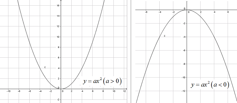 Bài 2: Đồ thị của hàm số $y = ax^2$ (a ≠ 0)