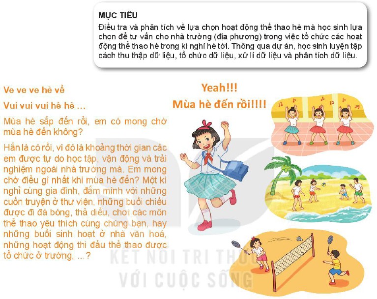 Bài Hoạt động thể thao nào được yêu thích nhất trong hè? sgk Toán 6 tập 2 KNTT